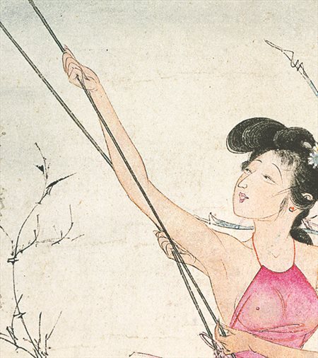 黄骅-胡也佛的仕女画和最知名的金瓶梅秘戏图